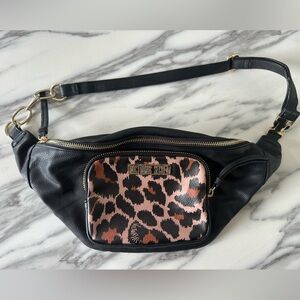 Victoria’s Secret black & leopard belt bag/fanny pack